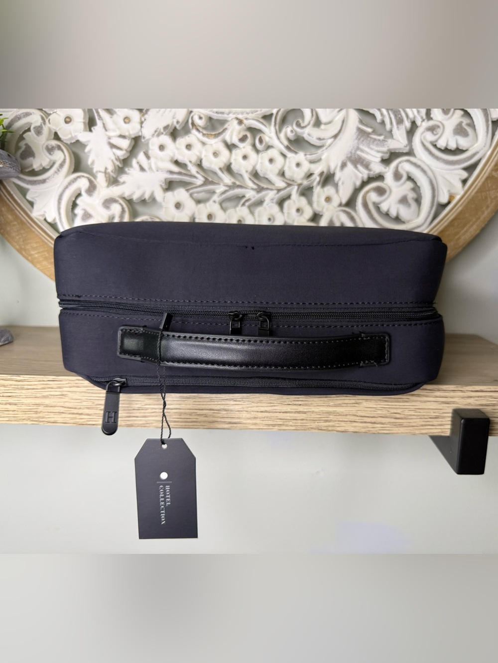 Hotel Collection Black Men’s Toiletry Travel Bag with Handle NWT - Picture 6 of 9